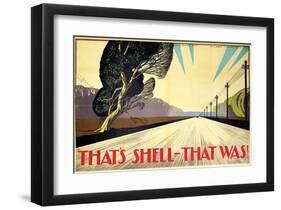 That's Shell - That Was! Road-null-Framed Art Print