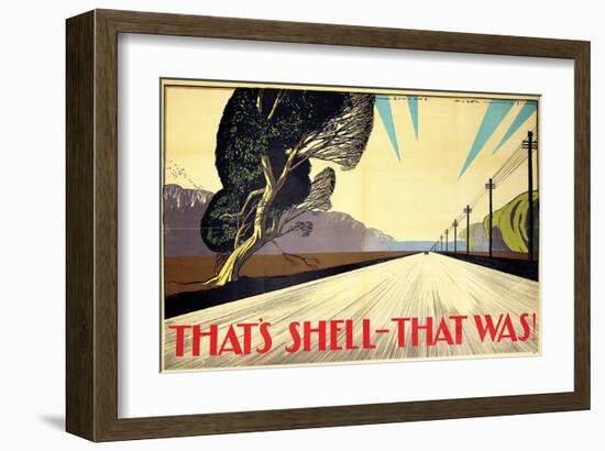 That's Shell - That Was! Road-null-Framed Art Print