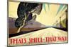 That's Shell - That Was! Road-null-Mounted Art Print