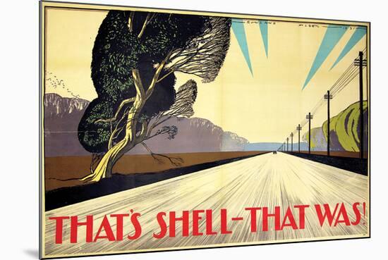 That's Shell - That Was! Road-null-Mounted Art Print