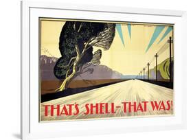 That's Shell - That Was! Road-null-Framed Art Print