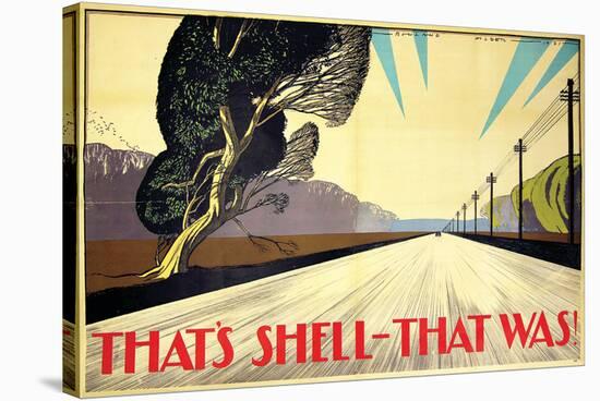 That's Shell - That Was! Road-null-Stretched Canvas