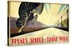 That's Shell - That Was! Road-null-Stretched Canvas