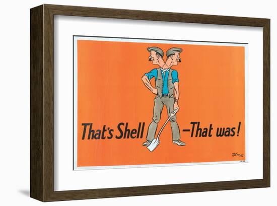 That's Shell - That Was!-null-Framed Art Print