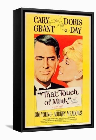 That Touch of Mink, Cary Grant, Doris Day, US poster art, 1962-null-Framed Stretched Canvas