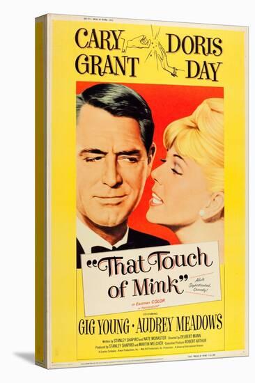 That Touch of Mink, Cary Grant, Doris Day, US poster art, 1962-null-Stretched Canvas