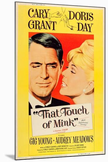 That Touch of Mink, Cary Grant, Doris Day, US poster art, 1962-null-Mounted Art Print