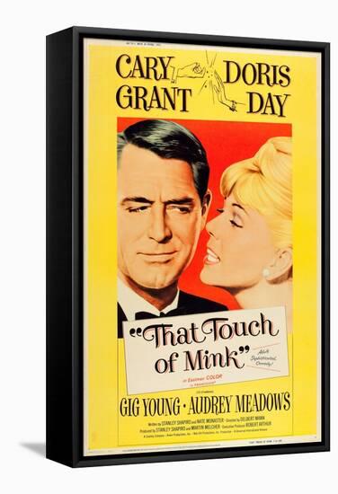That Touch of Mink, Cary Grant, Doris Day, US poster art, 1962-null-Framed Stretched Canvas