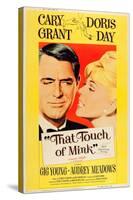 That Touch of Mink, Cary Grant, Doris Day, US poster art, 1962-null-Stretched Canvas