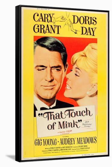 That Touch of Mink, Cary Grant, Doris Day, US poster art, 1962-null-Framed Stretched Canvas