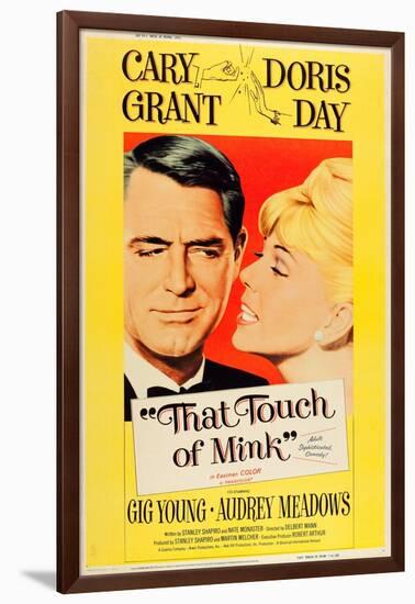 That Touch of Mink, Cary Grant, Doris Day, US poster art, 1962-null-Framed Art Print