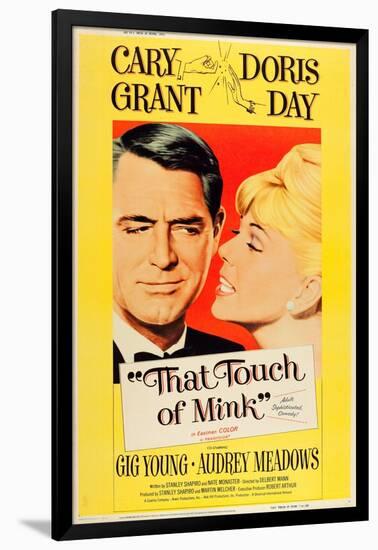 That Touch of Mink, Cary Grant, Doris Day, US poster art, 1962-null-Framed Art Print