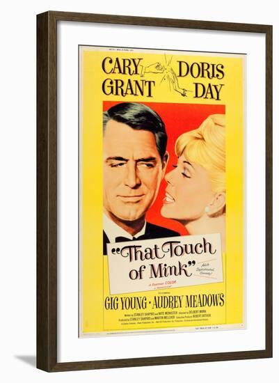 That Touch of Mink, Cary Grant, Doris Day, US poster art, 1962-null-Framed Art Print