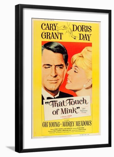 That Touch of Mink, Cary Grant, Doris Day, US poster art, 1962-null-Framed Art Print