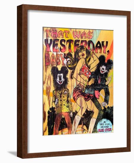 That Was Yesterday Baby-Shark Toof-Framed Art Print