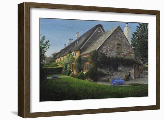 Thatched Cottage, Great Tew, 2014-Trevor Neal-Framed Giclee Print