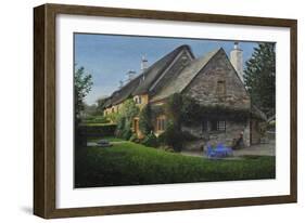 Thatched Cottage, Great Tew, 2014-Trevor Neal-Framed Giclee Print