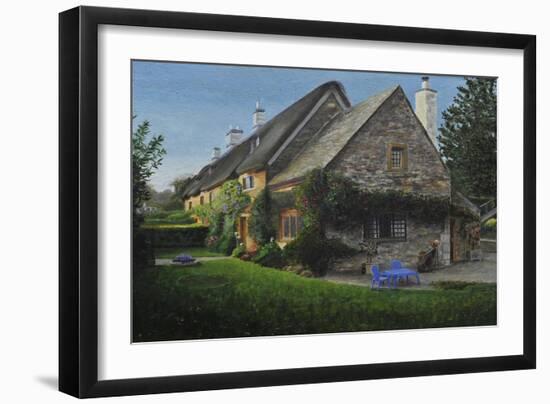 Thatched Cottage, Great Tew, 2014-Trevor Neal-Framed Giclee Print