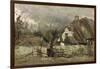 Thatched Cottage in Picardie-Jean-Baptiste-Camille Corot-Framed Giclee Print