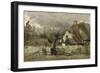 Thatched Cottage in Picardie-Jean-Baptiste-Camille Corot-Framed Giclee Print