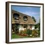 Thatched Cottage Near Burscough in Lancashire, Northern England 1972-null-Framed Premium Photographic Print