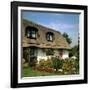 Thatched Cottage Near Burscough in Lancashire, Northern England 1972-null-Framed Photographic Print