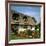 Thatched Cottage Near Burscough in Lancashire, Northern England 1972-null-Framed Photographic Print