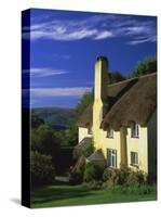 Thatched Cottage, Selworthy, Exmoor National Park, Somerset, England, UK, Europe-Pearl Bucknell-Stretched Canvas