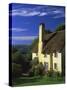 Thatched Cottage, Selworthy, Exmoor National Park, Somerset, England, UK, Europe-Pearl Bucknell-Stretched Canvas