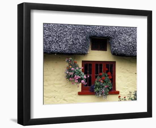 Thatched Cottage with Red Window, Adare, Limerick, Ireland-Marilyn Parver-Framed Photographic Print