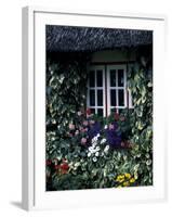 Thatched Cottage with White Window, Adare, Limerick, Ireland-Marilyn Parver-Framed Photographic Print