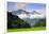 Thatched cottages and rice paddy fields with misty mountains behind, Mai Chau, Vietnam, Indochina,-Alex Robinson-Framed Photographic Print