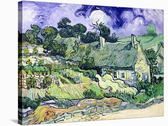 Thatched Cottages at Cordeville, Auvers-Sur-Oise, c.1890-Vincent van Gogh-Stretched Canvas