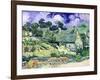 Thatched Cottages at Cordeville, Auvers-Sur-Oise, c.1890-Vincent van Gogh-Framed Premium Giclee Print