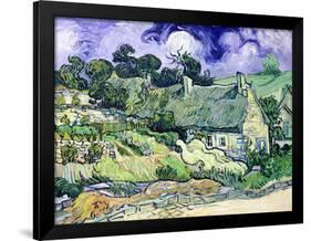 Thatched Cottages at Cordeville, Auvers-Sur-Oise, c.1890-Vincent van Gogh-Framed Premium Giclee Print