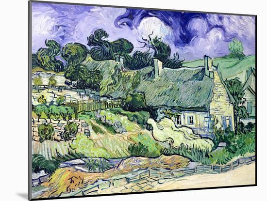 Thatched Cottages at Cordeville, Auvers-Sur-Oise, c.1890-Vincent van Gogh-Mounted Giclee Print