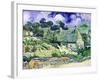 Thatched Cottages at Cordeville, Auvers-Sur-Oise, c.1890-Vincent van Gogh-Framed Giclee Print