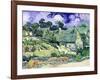 Thatched Cottages at Cordeville, Auvers-Sur-Oise, c.1890-Vincent van Gogh-Framed Giclee Print