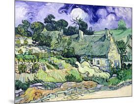 Thatched Cottages at Cordeville, Auvers-Sur-Oise, c.1890-Vincent van Gogh-Mounted Giclee Print