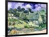 Thatched Cottages at Cordeville, Auvers-Sur-Oise, c.1890-Vincent van Gogh-Framed Giclee Print