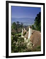 Thatched Cottages at Selworthy Green, with Exmoor Beyond, Somerset, England, United Kingdom-Chris Nicholson-Framed Photographic Print