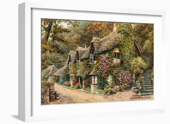 Thatched Cottages, Blackpool Sands, S Devon-Alfred Robert Quinton-Framed Giclee Print