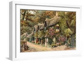 Thatched Cottages, Blackpool Sands, S Devon-Alfred Robert Quinton-Framed Giclee Print