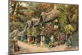 Thatched Cottages, Blackpool Sands, S Devon-Alfred Robert Quinton-Mounted Giclee Print