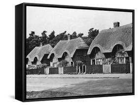 Thatched Cottages in Ampthill-null-Framed Stretched Canvas