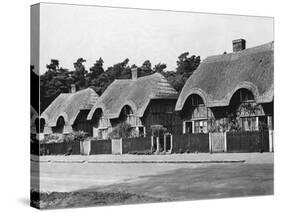 Thatched Cottages in Ampthill-null-Stretched Canvas