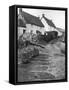 Thatched Cottages in Cadgwith, Cornwall, 1924-1926-Underwood-Framed Stretched Canvas