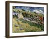 Thatched Cottages in Cordeville, 1890-Vincent van Gogh-Framed Giclee Print