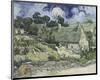 Thatched Cottages in Cordeville-Vincent van Gogh-Mounted Giclee Print