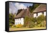 Thatched Cottages in Milton Abbas, Dorset, England, United Kingdom, Europe-Julian Elliott-Framed Stretched Canvas